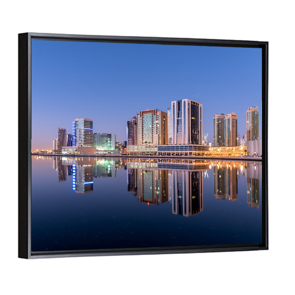 Dubai Marina Skyline at Dusk Wall Art