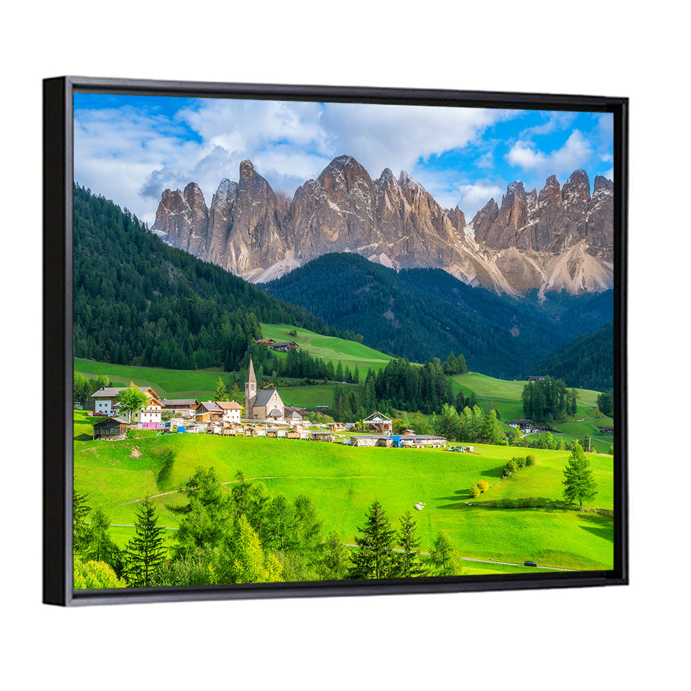 Santa Maddalena Village, Dolomites Wall Art