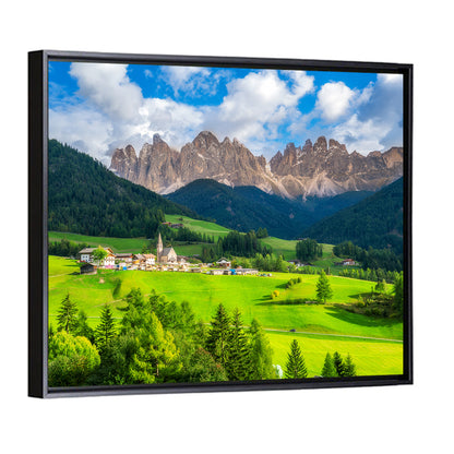 Santa Maddalena Village, Odle Peaks Wall Art