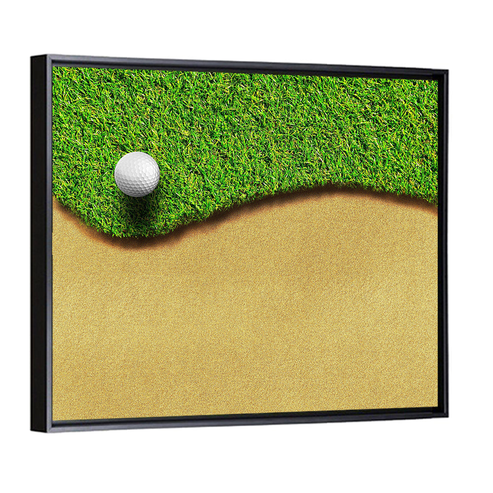 Golf Ball on Bunker Edge Wall Art