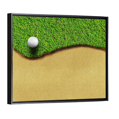 Golf Ball on Bunker Edge Wall Art