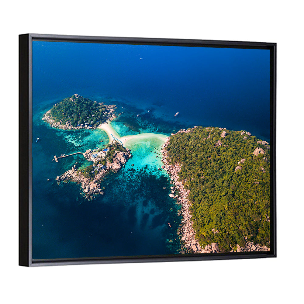 Koh Nang Yuan Aerial View Wall Art