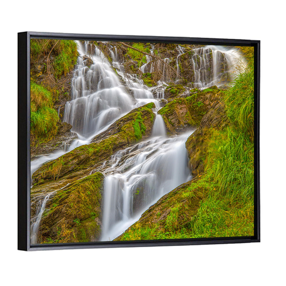 Tiered Waterfall in Val D'aosta Wall Art