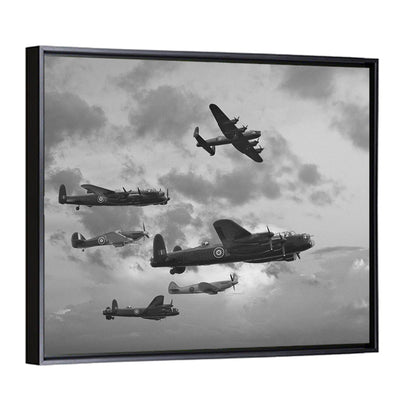 Lancaster Bombers in Formation Wall Art