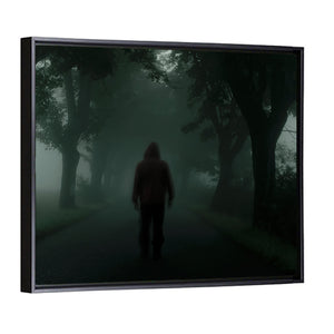 Man Silhouette In Dark Wall Art