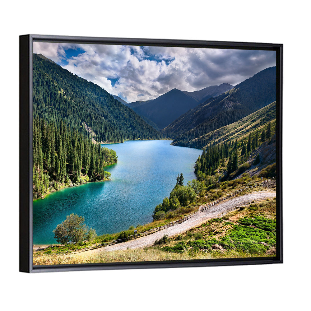 High Mountain Lake Kolsai In Kazakhstan Wall Art