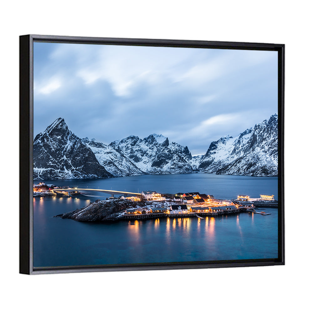 Blue Hour Over Reine, Lofoten Wall Art