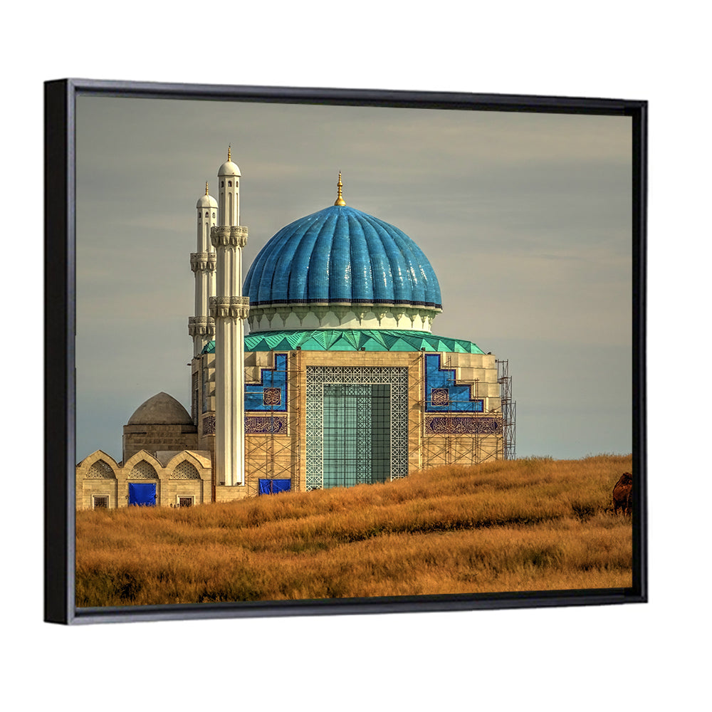 Blue Domed Mosque in Turkistan Wall Art