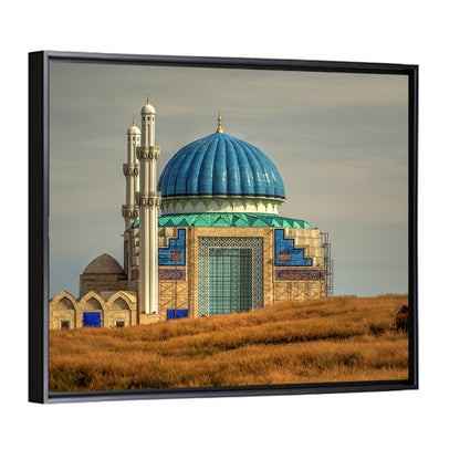 Blue Domed Mosque in Turkistan Wall Art