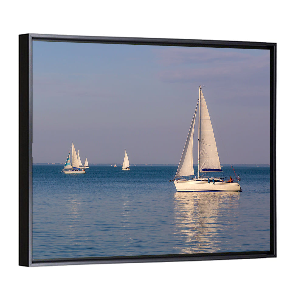 Sailboats on Lake Balaton Wall Art