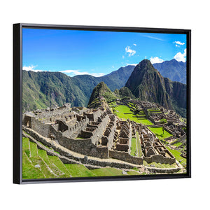 Machu Picchu In Peruvian Andes Mountains Wall Art