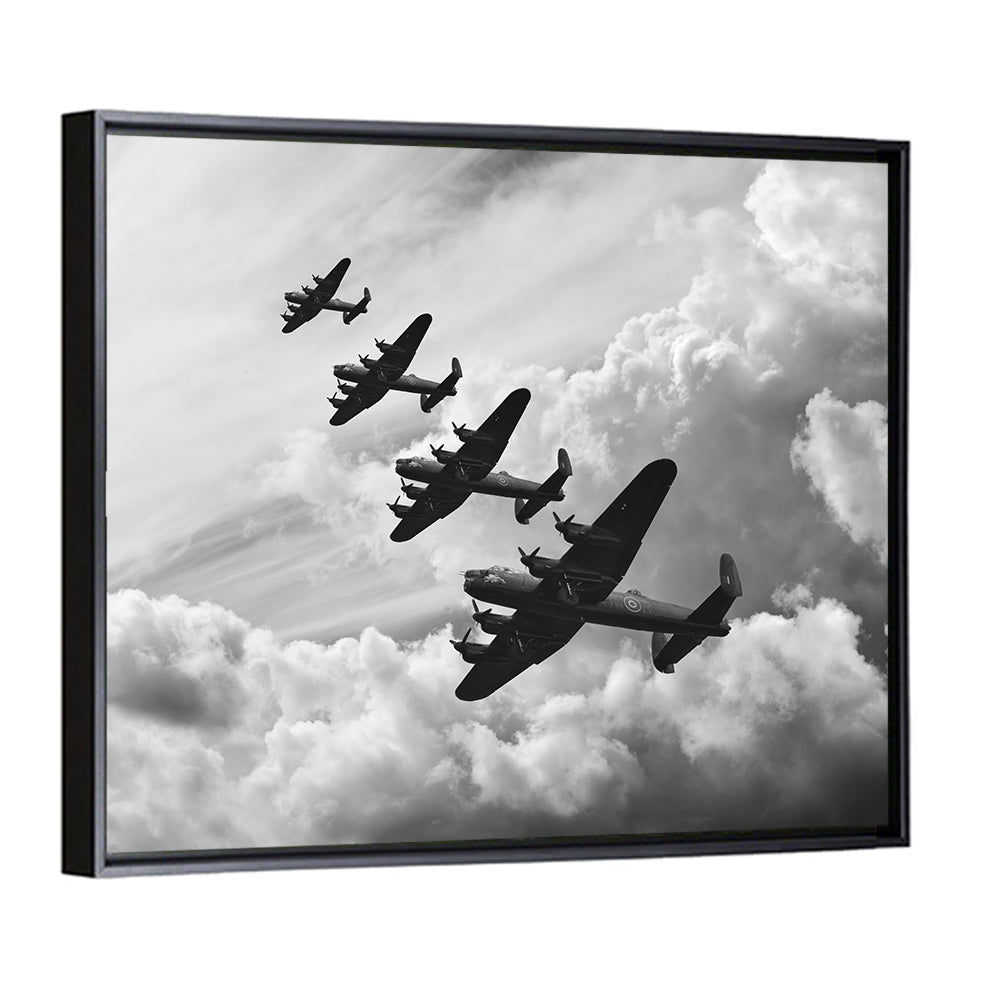 Lancaster Bombers in Formation Wall Art