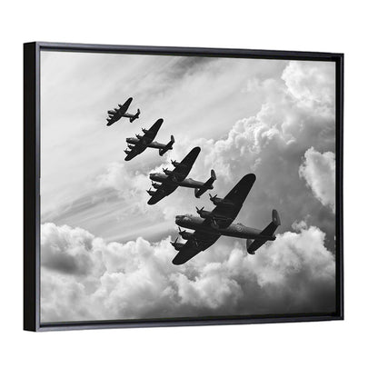 Lancaster Bombers in Formation Wall Art