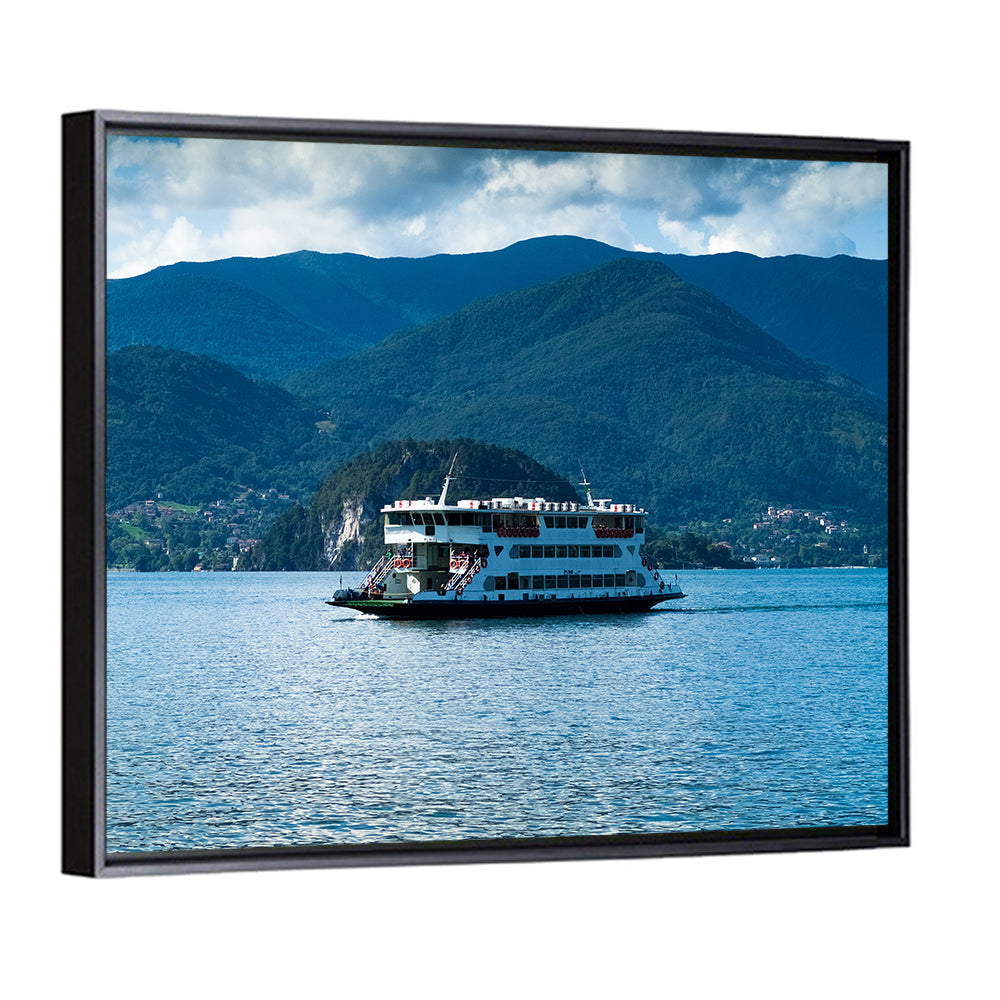Blue Ferry on Lake Como Wall Art