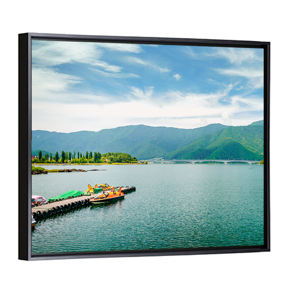 Lake Kawaguchi Mountain View Wall Art
