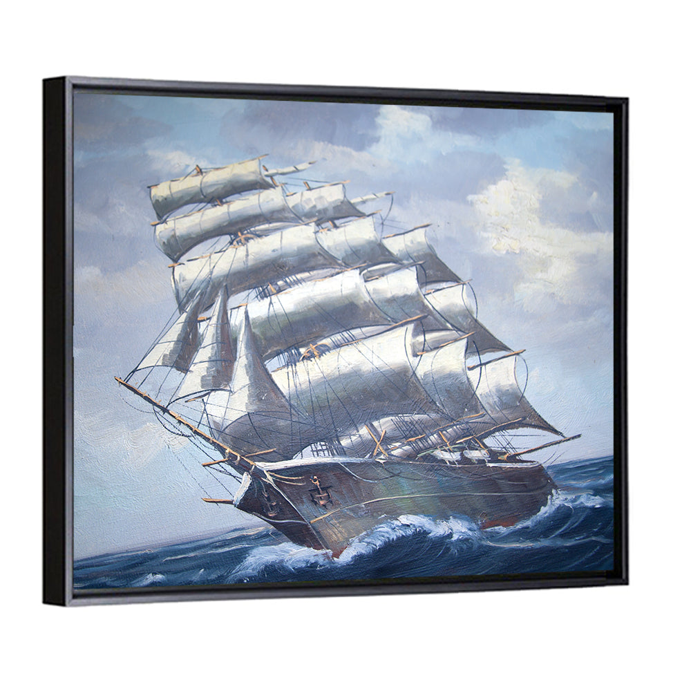 Antique Sailing Ship at Sea Wall Art