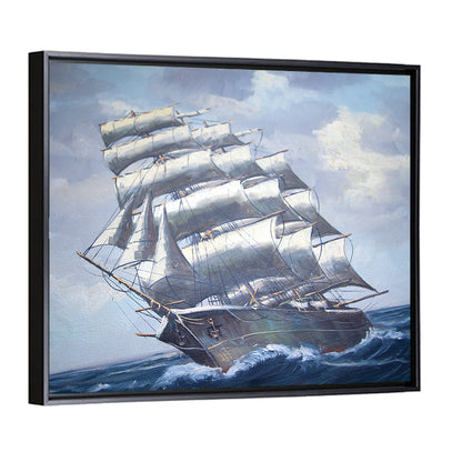 Antique Sailing Ship at Sea Wall Art