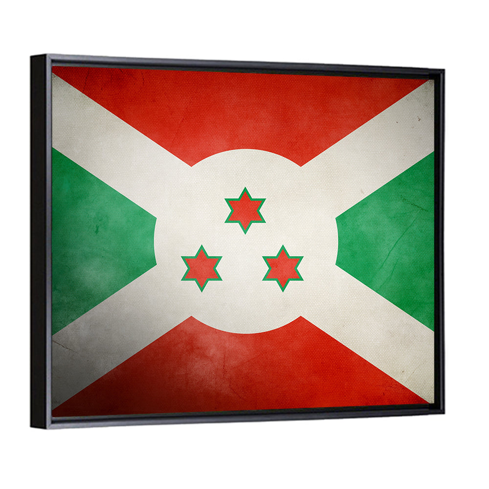 Flag Of Burundi Faso Wall Art