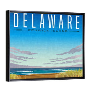 Delaware Travel Poster Wall Art