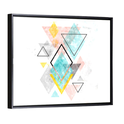 Scandinavian Diamond Geometry Wall Art