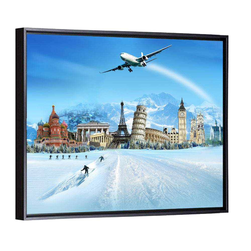 Global Landmarks Collage Wall Art
