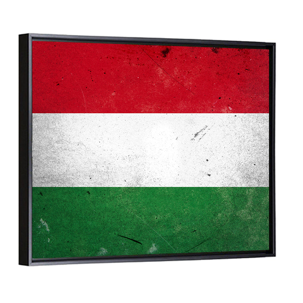 Vintage Hungarian Flag Wall Art