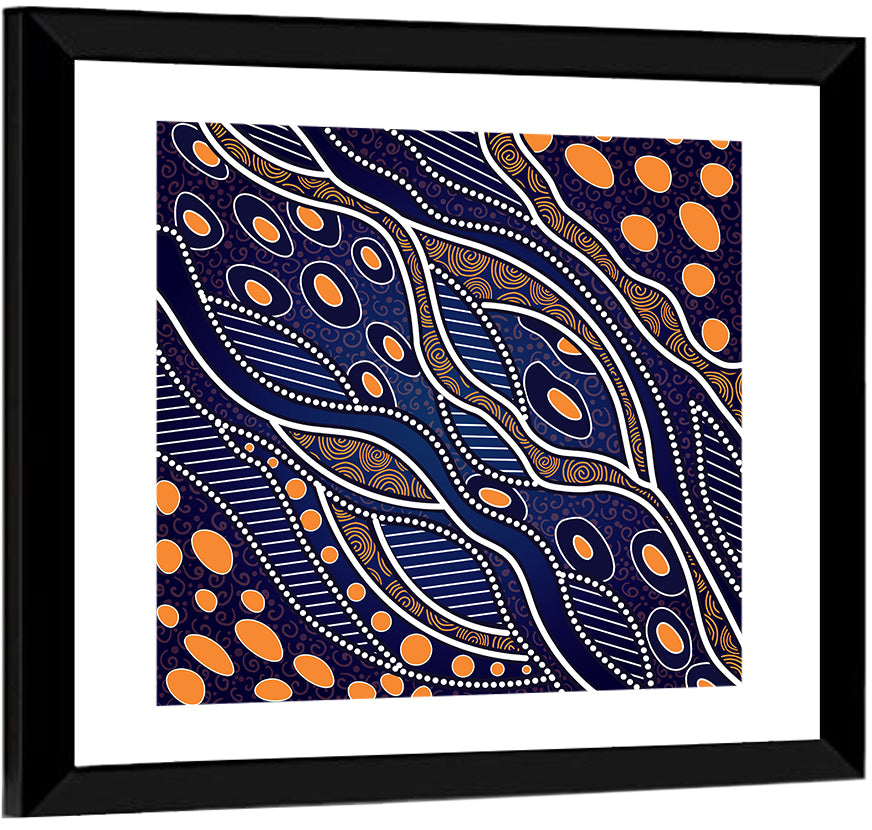 Rhythmic Dot Vector Composition Wall Art