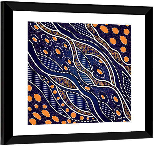 Rhythmic Dot Vector Composition Wall Art