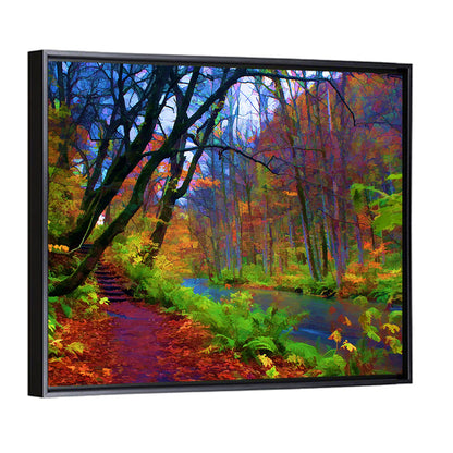 Autumn Along Oirase River Wall Art