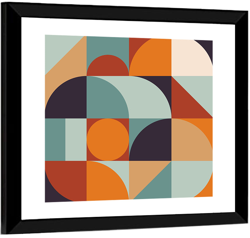 Asymmetrical Geometric Grid Wall Art