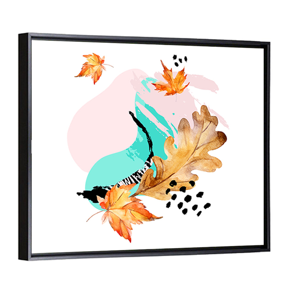 Abstract Maple Leaves Wall Art