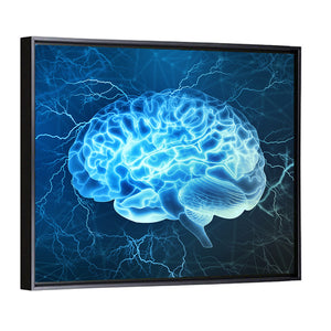 Electrical Activity Of Human Brain Wall Art