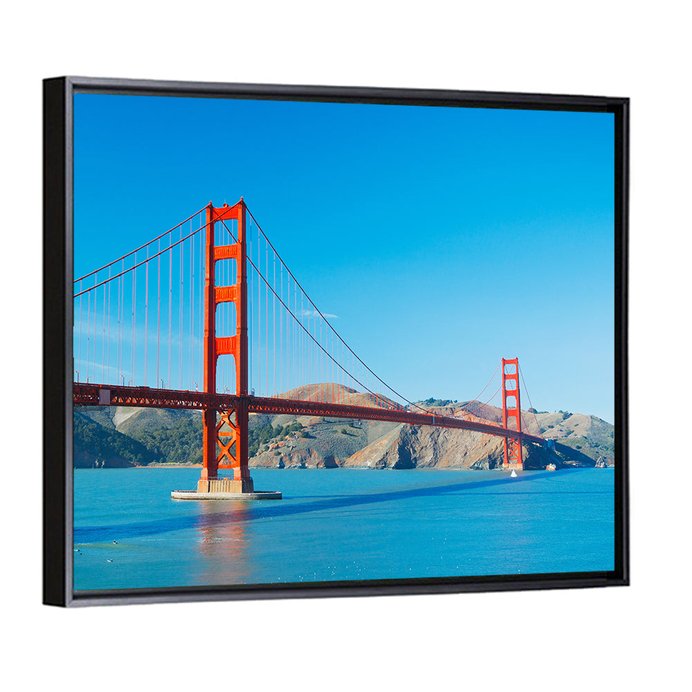 Golden Gate Bridge Under Blue Sky Wall Art