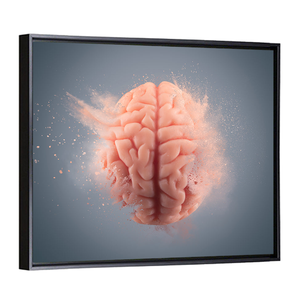 Anatomical Brain with Particles Wall Art