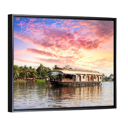 Houseboat at Sunset Wall Art
