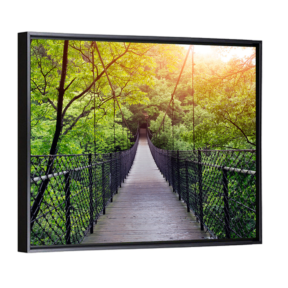 Bridge To Jungle In Guilin Wall Art