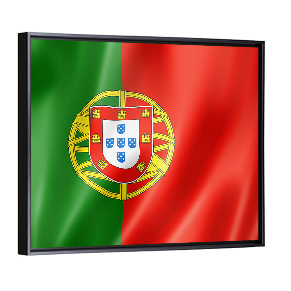 Portuguese Flag with Coat of Arms Wall Art