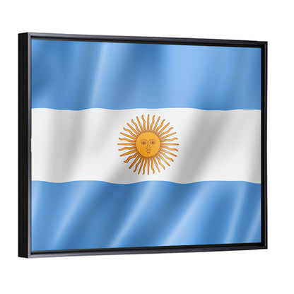 Argentine Flag with Sun Emblem Wall Art