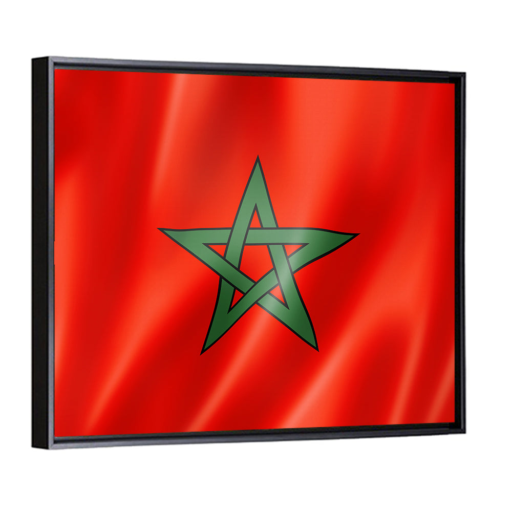 Morocco Flag with Five-pointed Star Wall Art