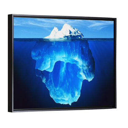 Split-level Melting Iceberg Wall Art