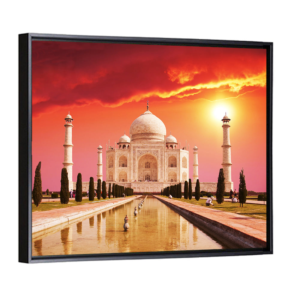 Taj Mahal at Sunrise, Agra Wall Art