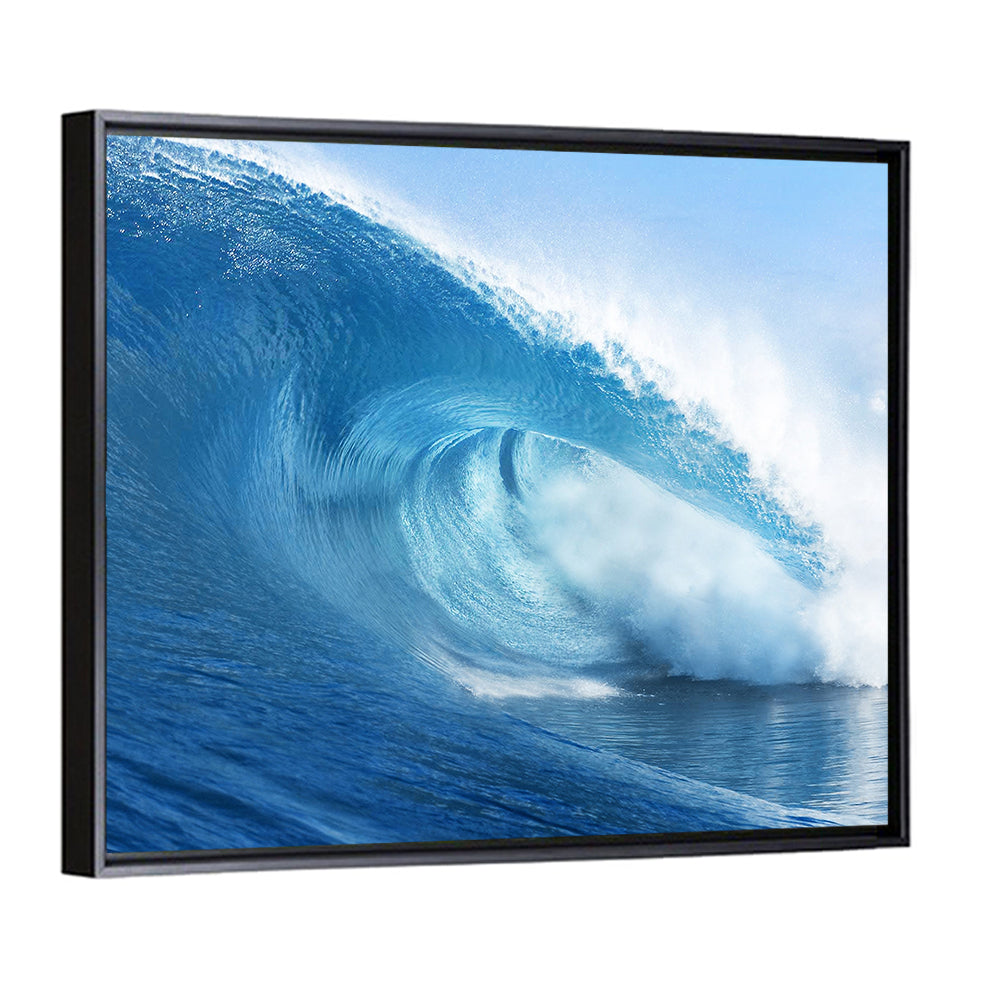 Blue Surf Barrel Wall Art