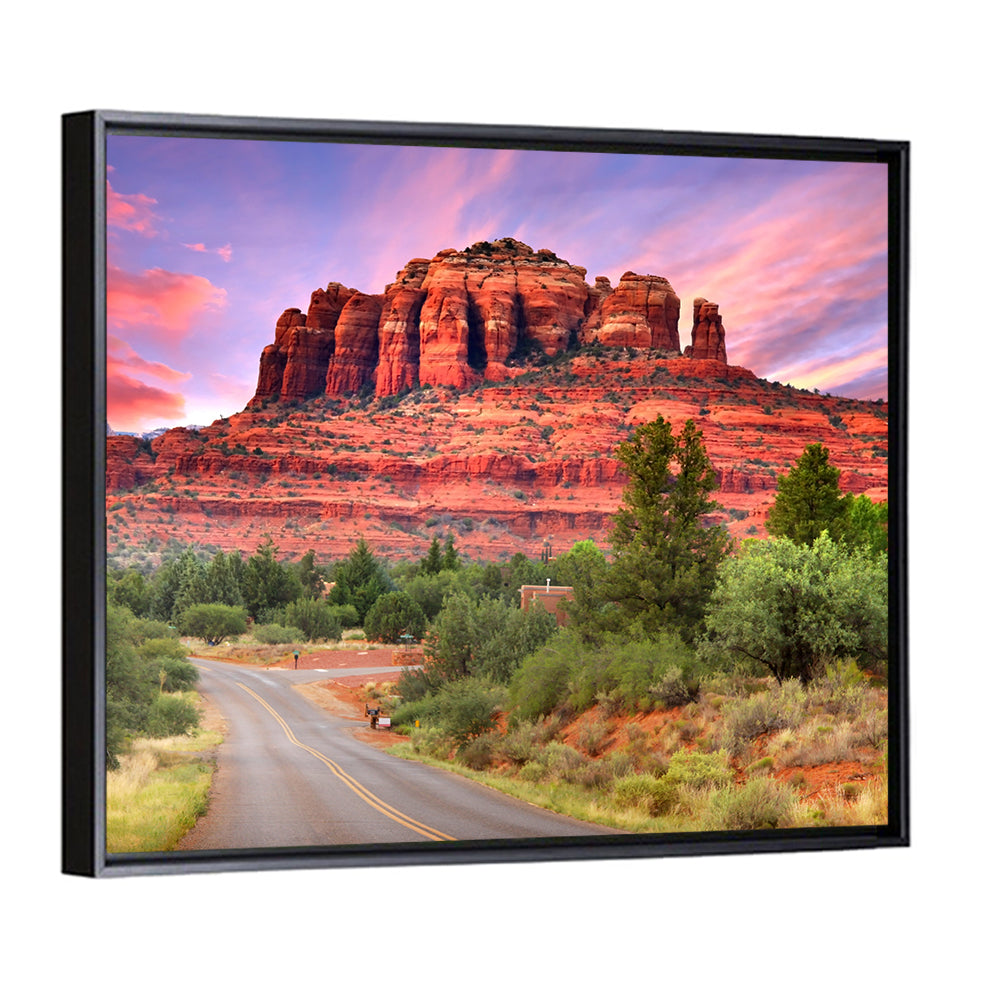 Drive Toward Cathedral Rock, Sedona Wall Art
