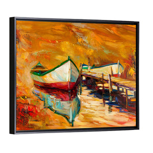 Jetty & Boats Artwork Wall Art