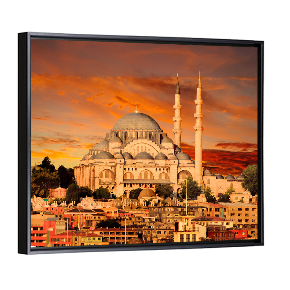 Suleymaniye Mosque at Dusk Wall Art