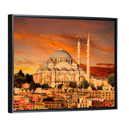 Suleymaniye Mosque at Dusk Wall Art