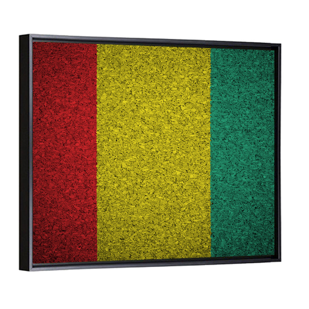 Textured Guinean Flag Wall Art
