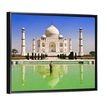 Taj Mahal Day Reflection Wall Art