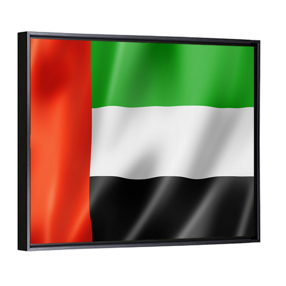 UAE Flag Waving Wall Art