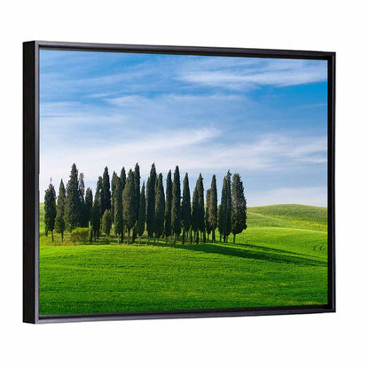Tuscany Rolling Hills with Cypresses Wall Art